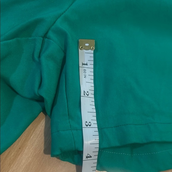 Green Shorts with Relaxed Fit and Smooth Finish - Picture 4 of 5